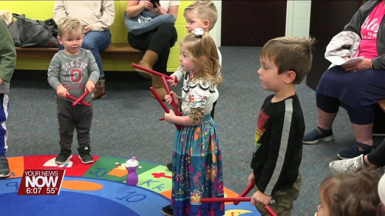 Children enjoy Thanksgiving themed story time at the Lima Public Library